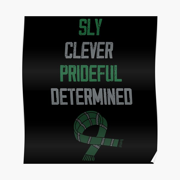Sly Clever Prideful Determined Scarf 1 Poster