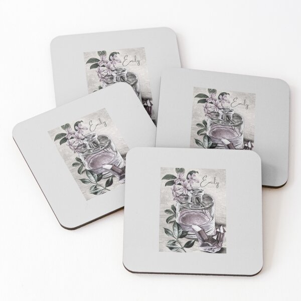 Item preview, Personalised Vintage print perfume & rose quartz - Emily designed and sold by LukjanovArt.