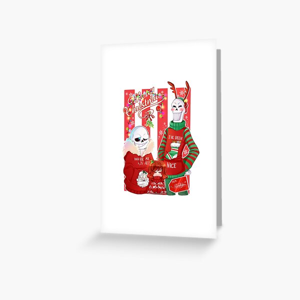 A Undertale Christmas  Greeting Card