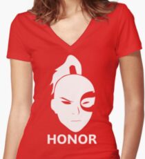 Prince Zuko - HONOR! Women's Fitted V-Neck T-Shirt