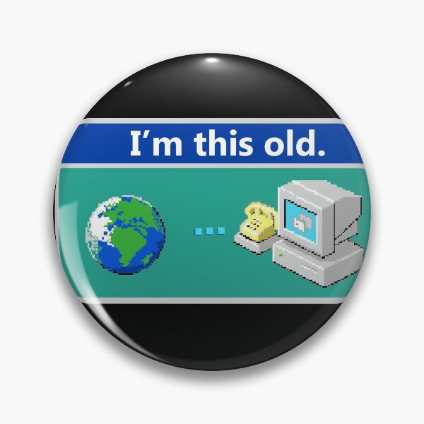 Item preview, As Old As Dial-Up Internet designed and sold by Nerd Shizzle.