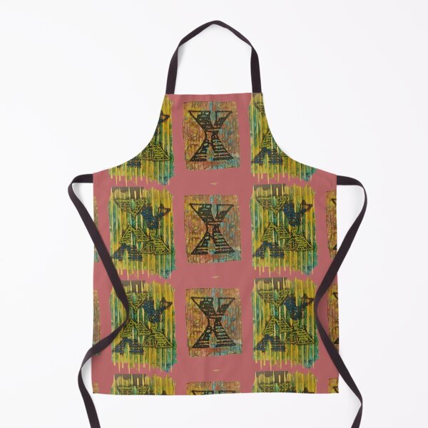 Item preview, large x, ex, pieces of fabric, painted on fabric, patchwork, runes, runic writing, Celtic signs and symbols, designed and sold by NessArtByEwa.