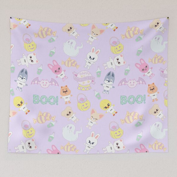 Item preview, STRAY KIDS (SKZOO) Cute Pastel themed Halloween Pattern  designed and sold by LilMissRandom17.