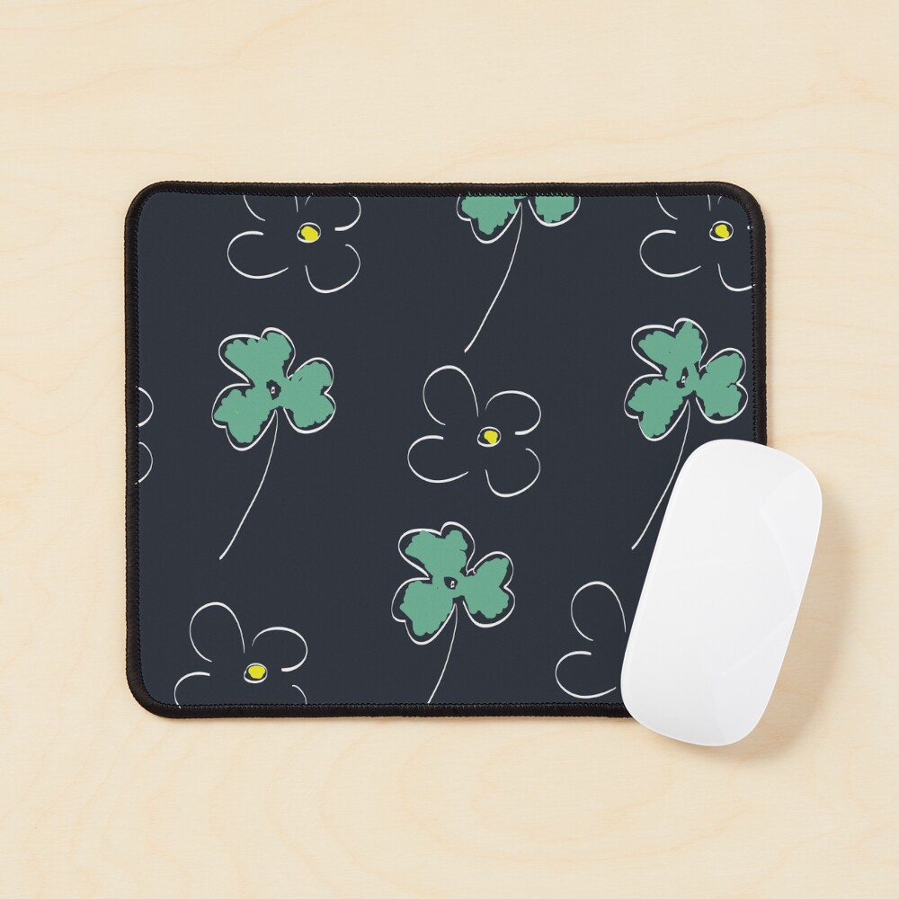 Clovers and Flowers Mouse Pad