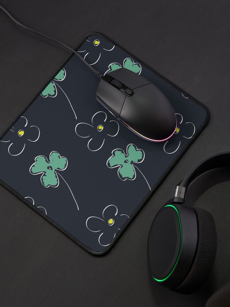 Alternate view of Clovers and Flowers Mouse Pad