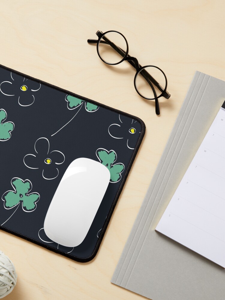 Alternate view of Clovers and Flowers Mouse Pad