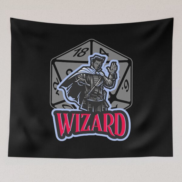 Item preview, Wizard AD&D Character Class Critical Hit d20 Polyhedral Dice Design designed and sold by Candlewood Museum & Gift Shoppe.