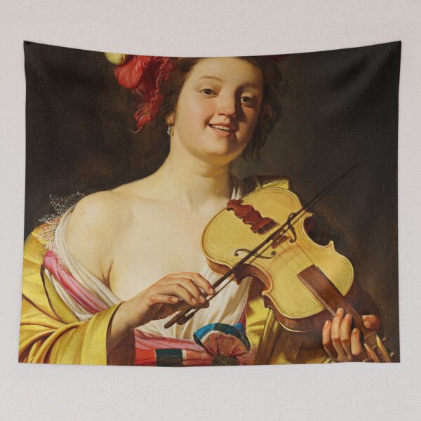 Item preview, The Violin Player - Gerard van Honthorst designed and sold by brushandframes.