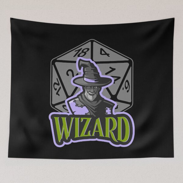 Item preview, Wizard AD&D Character Class Critical Hit d20 Polyhedral Dice Design designed and sold by Candlewood Museum & Gift Shoppe.