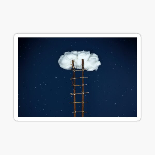 Stairway to the clouds Sticker