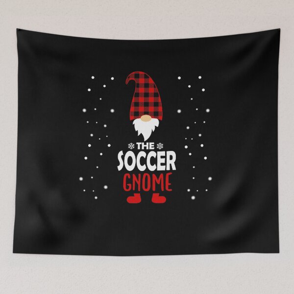 Item preview, Christmas soccer Gnome Red Plaid Gift designed and sold by Ibu83.