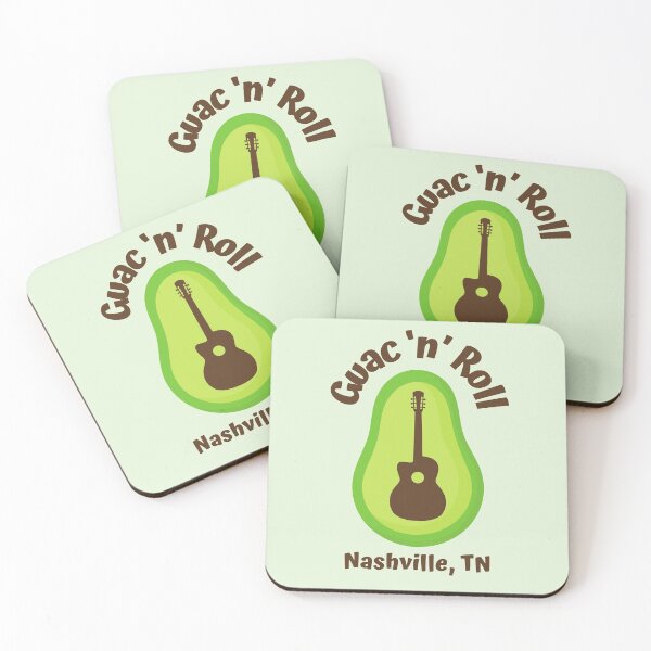 Item preview, Guac and Roll Avocado Guitar Nashville, Tn Punny designed and sold by Shadowlight21.