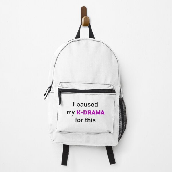 Item preview, I paused my K drama for this funny black and purple typogpraphy designed and sold by Deegital18.