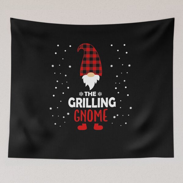 Item preview, Christmas grilling Gnome Red Plaid Gift designed and sold by Ibu83.