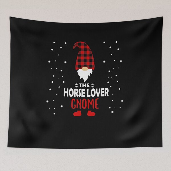 Item preview, Christmas horse lover Gnome Red Plaid Gift designed and sold by Ibu83.