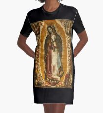 Our Lady of Guadalupe, Virgin Mary, Blessed Mother Graphic T-Shirt Dress