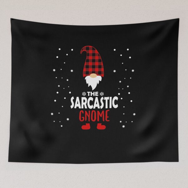 Item preview, Christmas the sarcastic Gnome Red Plaid Gift designed and sold by Ibu83.