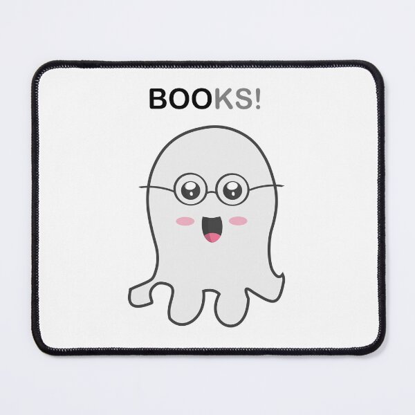 Item preview, cute nerdy bookworm ghost halloween designed and sold by Deegital18.