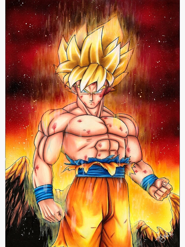 Gogeta ssj4 Greeting Card by Abyllion-art