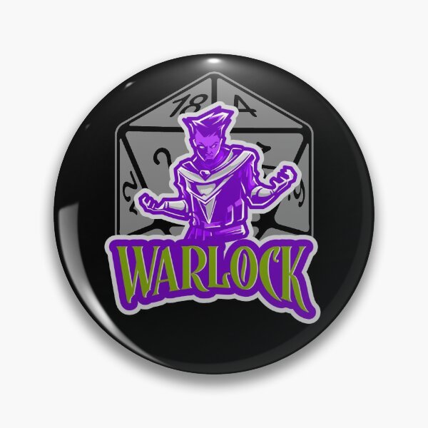Item preview, Warlock AD&D Character Class Critical Hit d20 Polyhedral Dice Design designed and sold by Candlewood Museum & Gift Shoppe.