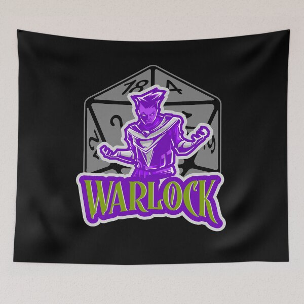 Item preview, Warlock AD&D Character Class Critical Hit d20 Polyhedral Dice Design designed and sold by Candlewood Museum & Gift Shoppe.