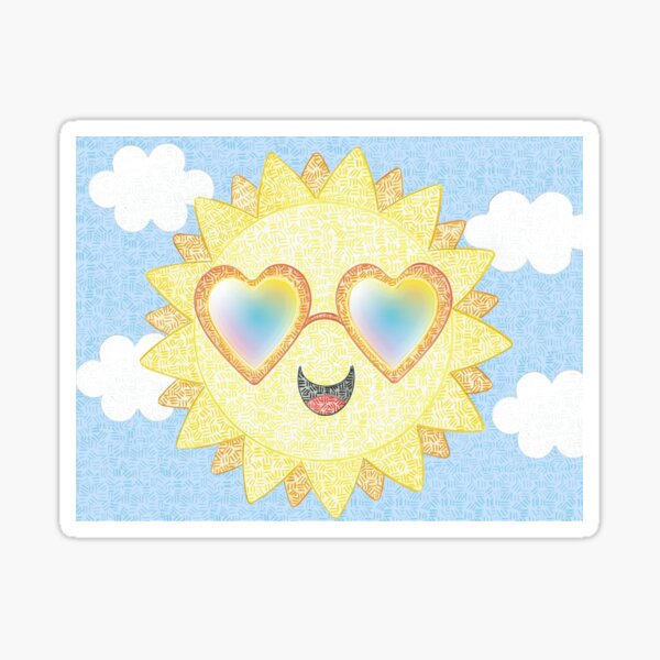 Heart the Sun Sticker