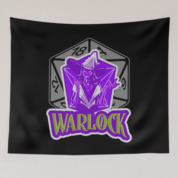 Item preview, Warlock AD&D Character Class Critical Hit d20 Polyhedral Dice Design designed and sold by Candlewood Museum & Gift Shoppe.
