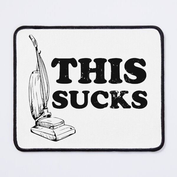 Item preview, This Sucks Vacuum Cleaner Pun Retro Distressed Black Design designed and sold by johnta17.