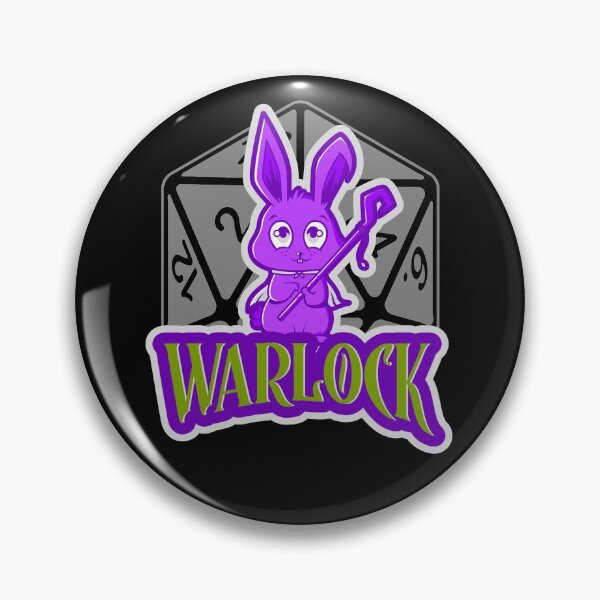 Item preview, Cute Bunny Warlock AD&D Character Class Critical Hit d20 Polyhedral Dice Design designed and sold by Candlewood Museum & Gift Shoppe.
