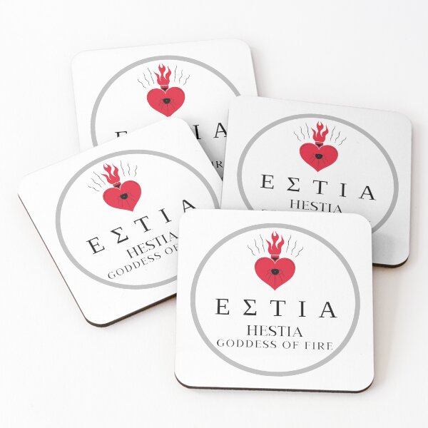 Item preview, Hestia Greek Goddess of Fire Flame Heart Mythology Design designed and sold by OnyxMoonDesigns.