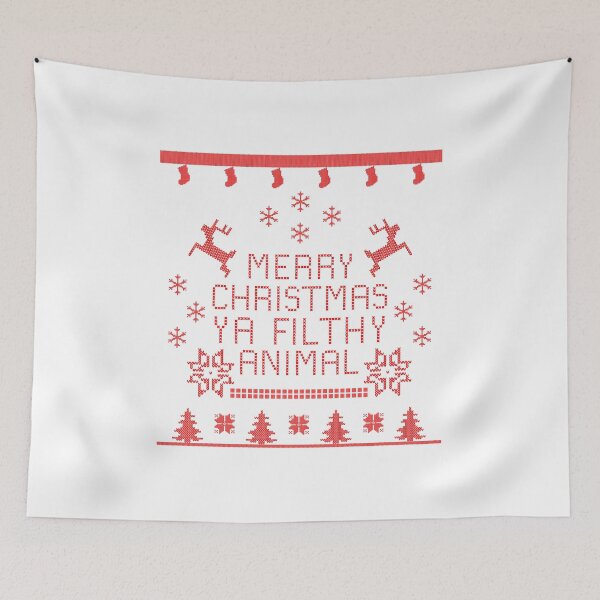Item preview, MERRY CHRISTMAS YA FILTHY ANIMAL [Red Version] designed and sold by DeliriumDays.