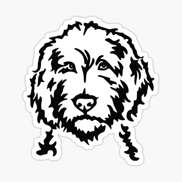 Item preview, Golden doodle art designed and sold by MameDesign.