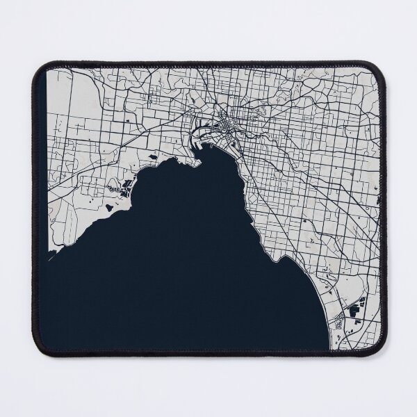Item preview, Melbourne map designed and sold by raffrasta.