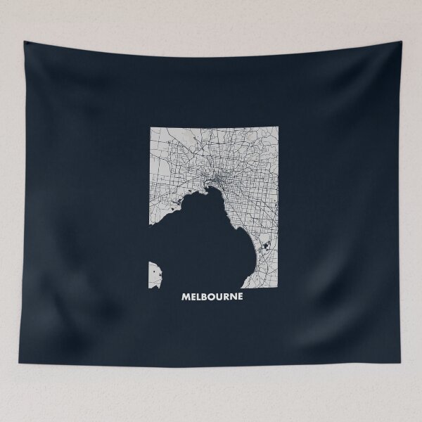 Item preview, Melbourne map designed and sold by raffrasta.