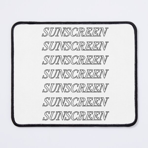 Item preview, Wear the Damn Sunscreen designed and sold by palmea1.