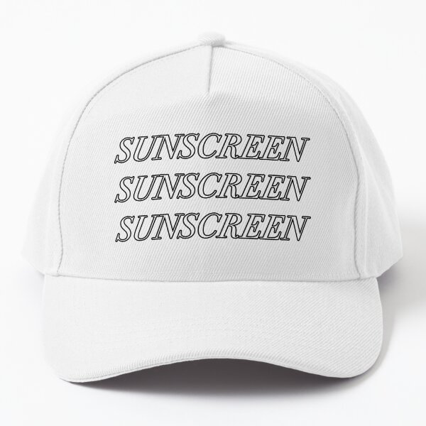 Wear the Damn Sunscreen Cap for Sale by palmea1