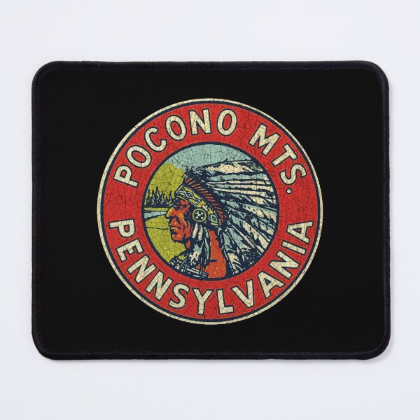 Item preview, Pocono Mountains Pennsylvania vintage decal designed and sold by Centuryvault.