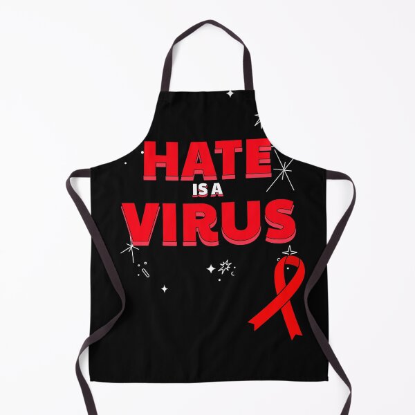 Item preview, hate is a virus red ribbon designed and sold by EllianhPi.