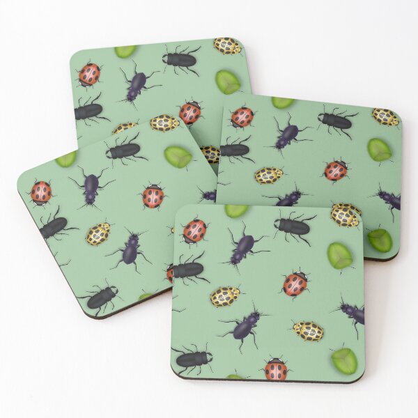 Item preview, Insects, ladybirds, stag beetle, yellow ladybug, shield bug designed and sold by PegFollyDesigns.