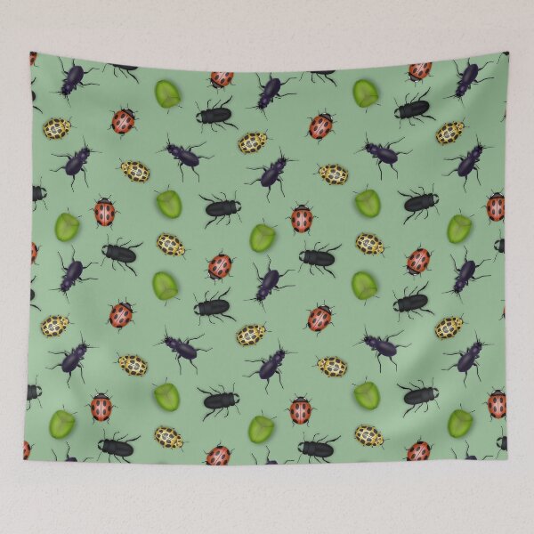 Item preview, Insects, ladybirds, stag beetle, yellow ladybug, shield bug designed and sold by PegFollyDesigns.