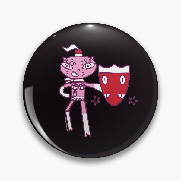 Item preview, BikiniKat Official Pink Cat super hero Shields Up! by Flower Diamond XFD and Linda Goldie designed and sold by BikiniKat.