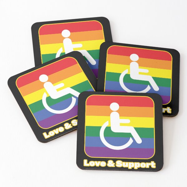 Item preview, Love and support rainbow wheelchair designed and sold by EllianhPi.