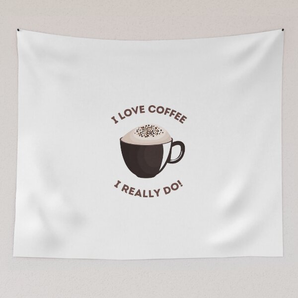 Artikelvorschau, Ich liebe Kaffee, das tue ich wirklich! entworfen und verkauft von MEILEY-Shop.