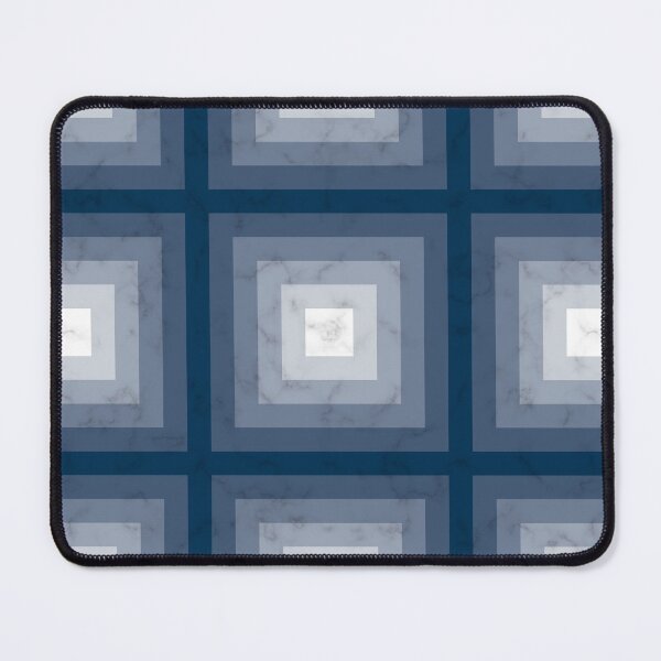 Item preview, Shades of Prussian Blue Marble Square designed and sold by PatternSalad.