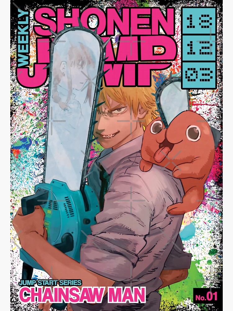 "Chainsaw Man Weekly Shonen Jump No.1" Poster for Sale by KLum Redbubble