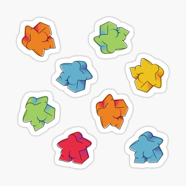 Meeple Butt Sticker