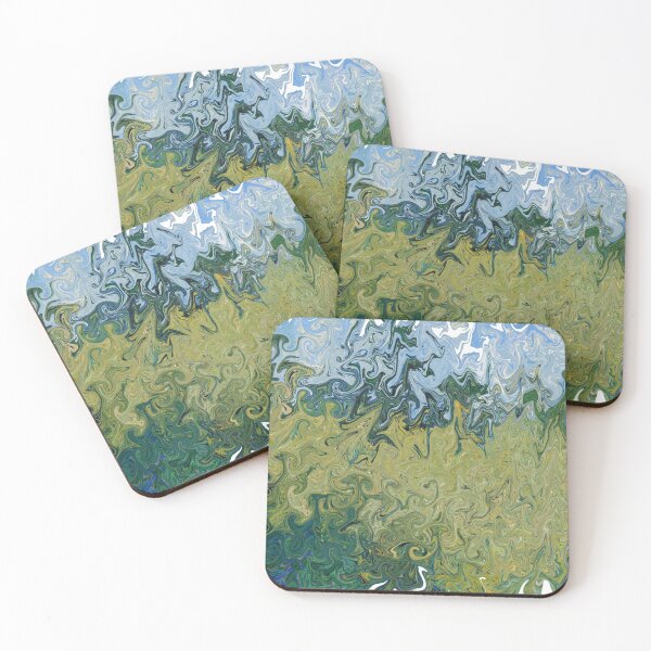 Item preview, Liquify Vincent van Gogh Green Wheat Field with Cypress (1889) famous landscape designed and sold by Md1234t.