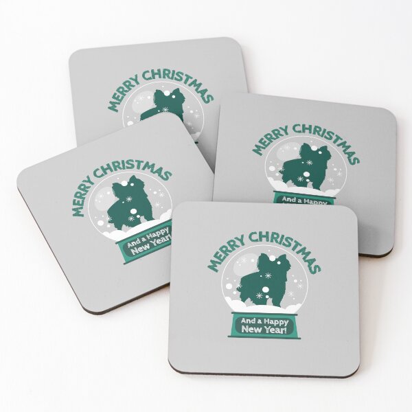 Item preview, Biewer Terrier Merry Christmas Happy New Year Gift designed and sold by Guarddogdrive.