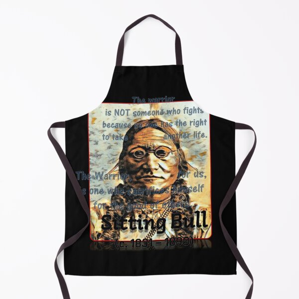 Item preview, Sitting Bull | Warrior Quote 1 designed and sold by rgbguy.