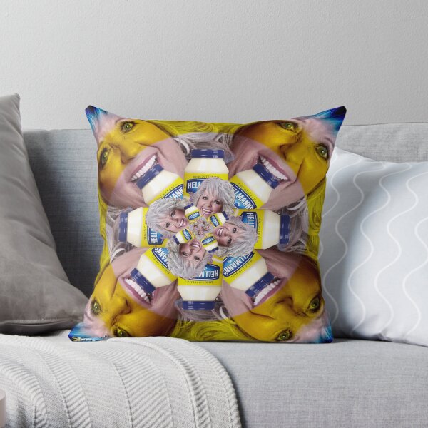 Paula's Real Premium Hell(wo)mann's Mayonnaise Throw Pillow